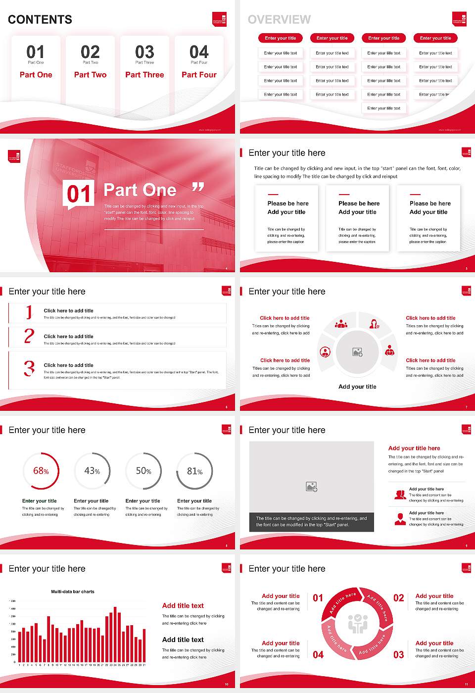 Staffordshire University Lecture Sharing and Networking Event PPT Template16:9 ratio PPT effect preview image2