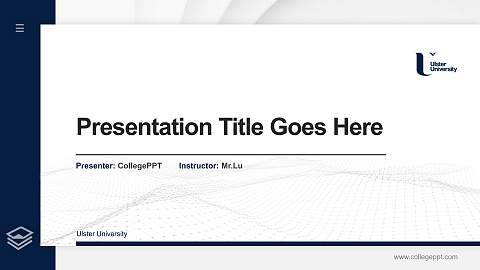 Ulster University Thesis Proposal/Graduation Defense PPT Template