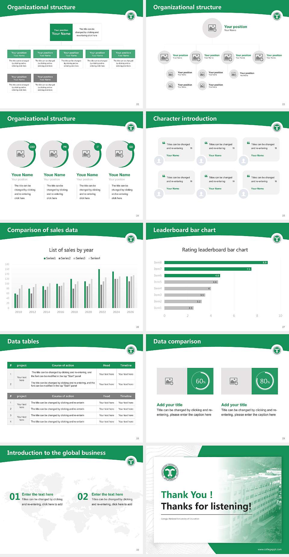Gongju National University of Education Academic Presentation/Research Findings Report PPT Template4:3 ratio PPT effect preview image4