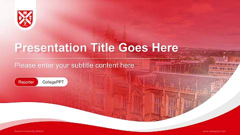 Queen’s University Belfast Lecture Sharing and Networking Event PPT Template