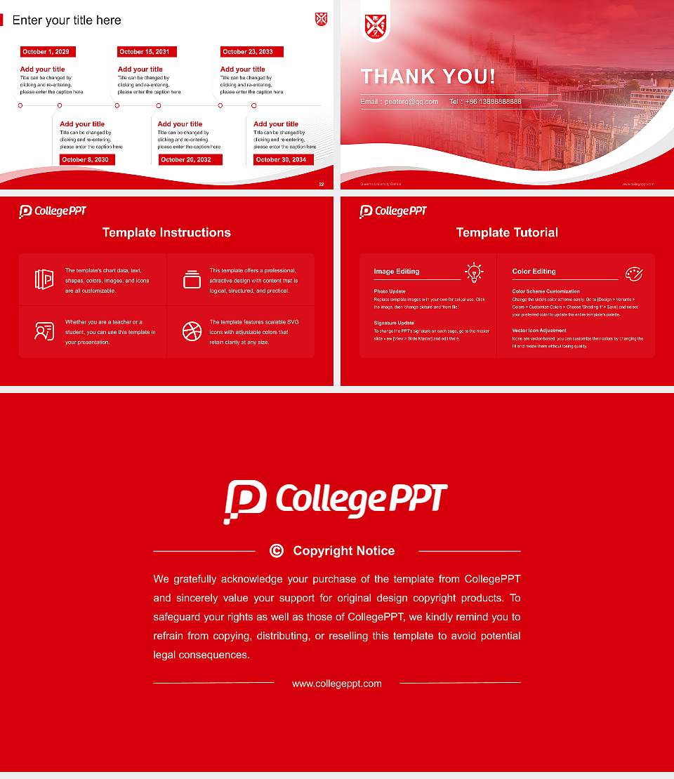 Queen’s University Belfast Lecture Sharing and Networking Event PPT Template16:9 ratio PPT effect preview image4