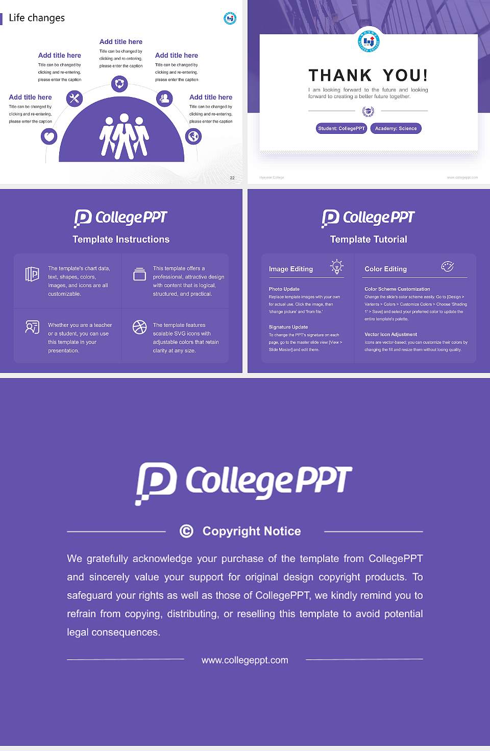 Hyejeon College National Scholarship Defense PPT Template4:3 ratio PPT effect preview image4