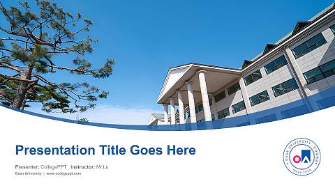 Osan University Course/Courseware Creation PPT Template