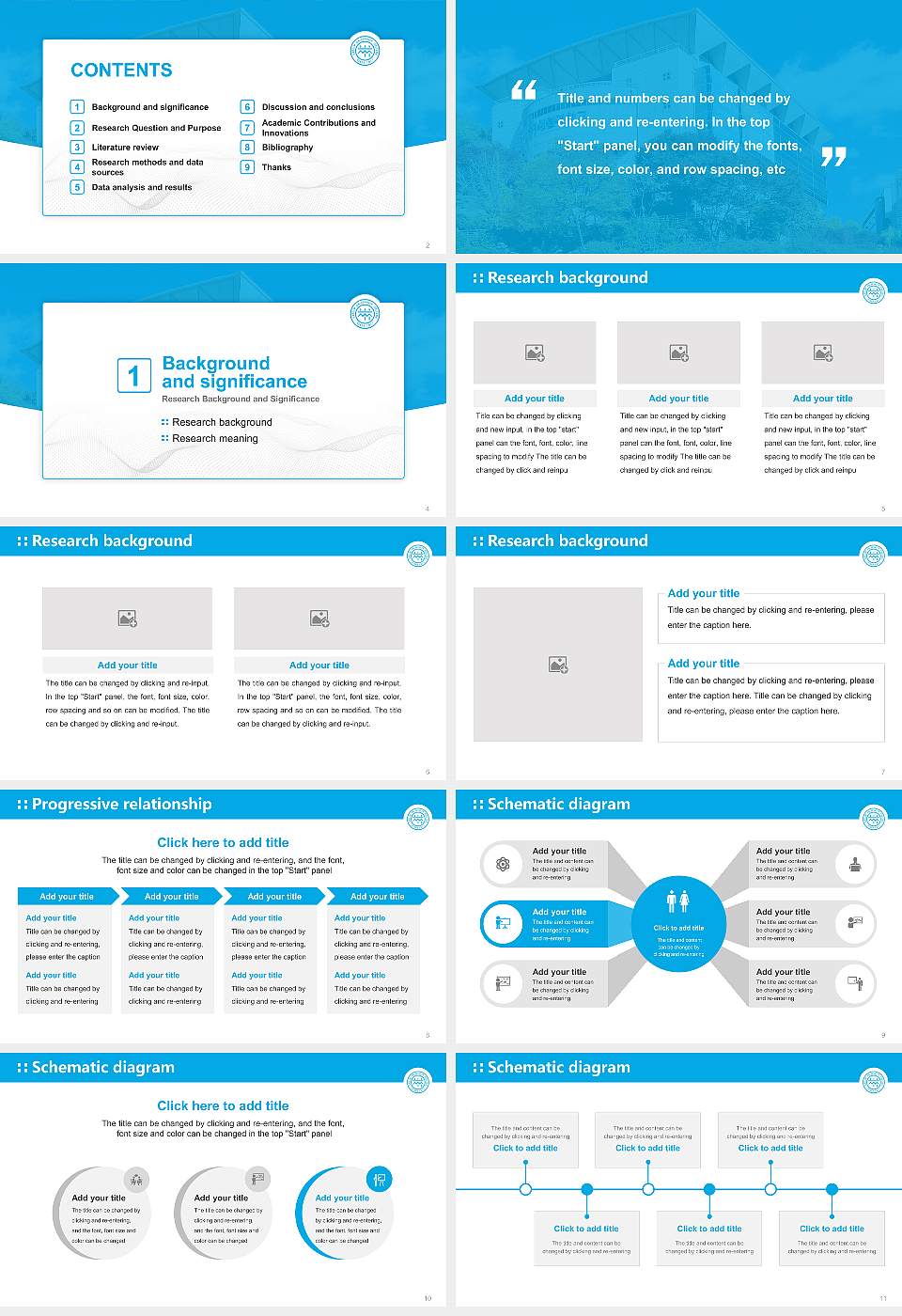 Daelim University College Graduation Thesis Defense PPT Template16:9 ratio PPT effect preview image2