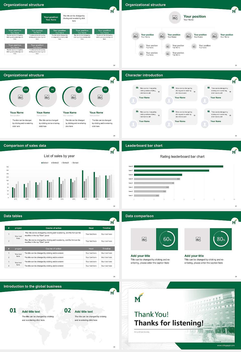 George Mason University Academic Presentation/Research Findings Report PPT Template16:9 ratio PPT effect preview image4