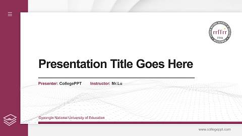 Gyeongin National University of Education Thesis Proposal/Graduation Defense PPT Template