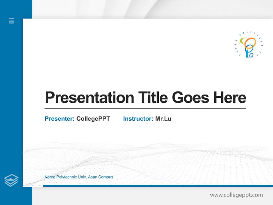 Korea Polytechnic Univ. Asan Campus Thesis Proposal/Graduation Defense PPT Template4:3 ratio PPT effect preview image5