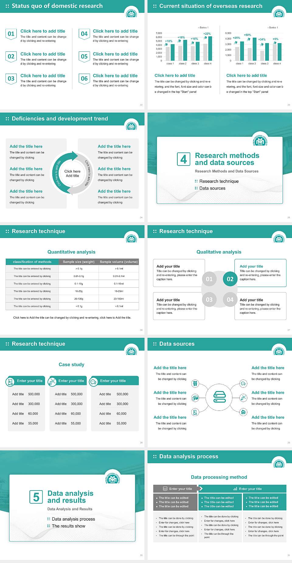 Mokpo National University Graduation Thesis Defense PPT Template4:3 ratio PPT effect preview image4