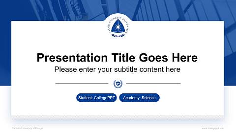 Catholic University of Daegu National Scholarship Defense PPT Template