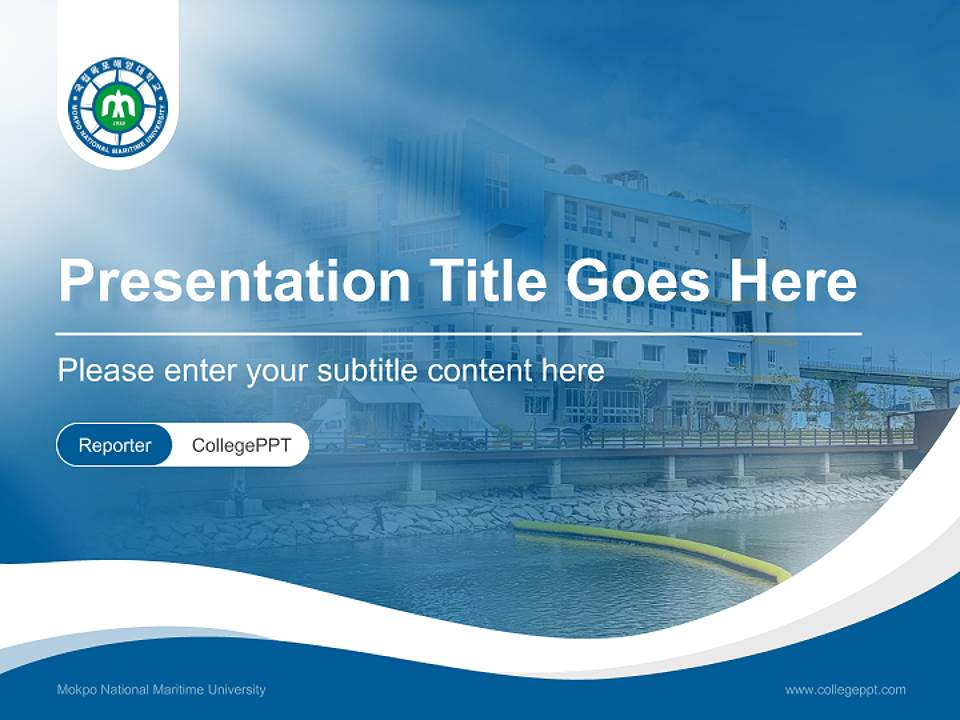 Mokpo National Maritime University Lecture Sharing and Networking Event PPT Template4:3 ratio PPT effect preview image4
