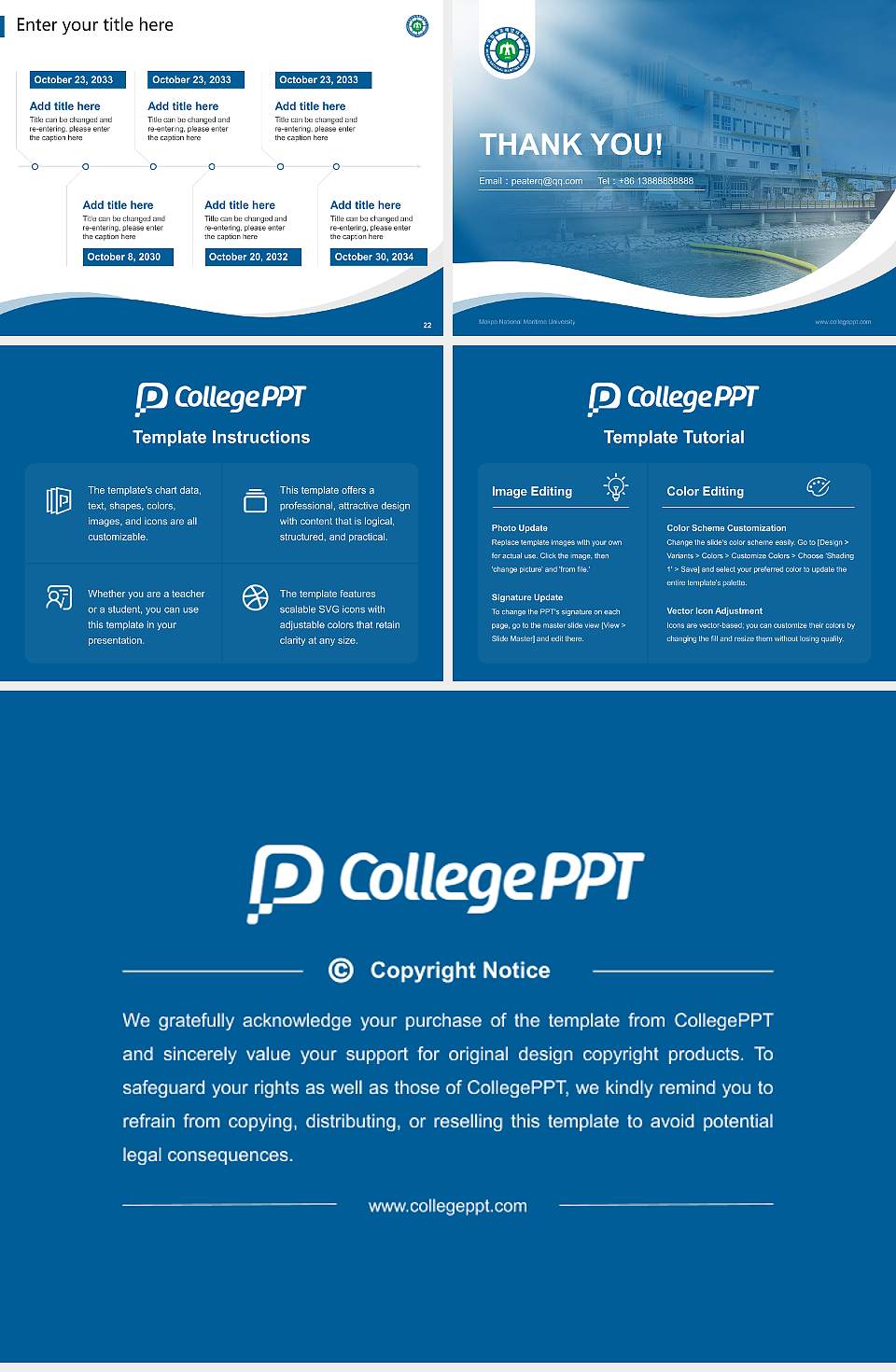 Mokpo National Maritime University Lecture Sharing and Networking Event PPT Template4:3 ratio PPT effect preview image4