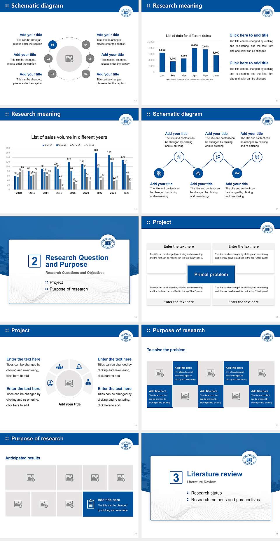 Dankook University Graduation Thesis Defense PPT Template4:3 ratio PPT effect preview image3