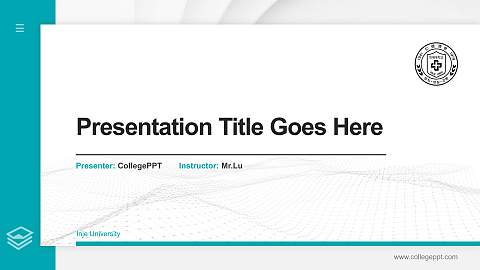 Inje University Thesis Proposal/Graduation Defense PPT Template