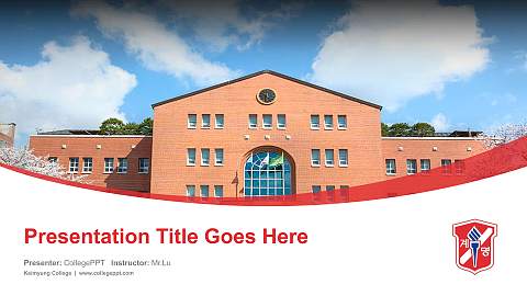 Keimyung College Course/Courseware Creation PPT Template