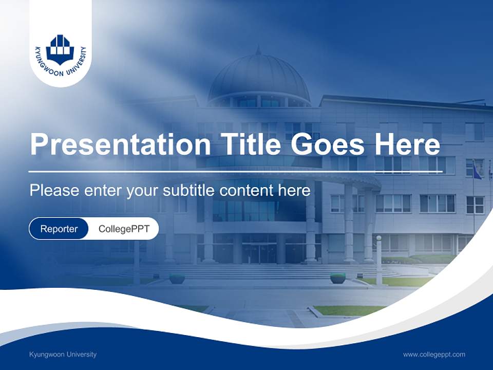 Kyungwoon University Lecture Sharing and Networking Event PPT Template4:3 ratio PPT effect preview image4