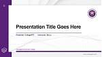 Chungbuk Provincial College Thesis Proposal/Graduation Defense PPT Template