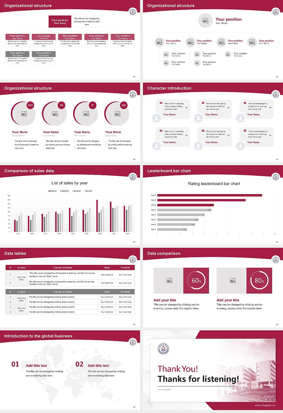 Hannam University Academic Presentation/Research Findings Report PPT Template16:9 ratio PPT effect preview image4