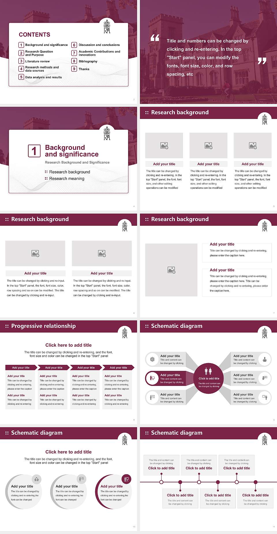 Royal Agricultural University Graduation Thesis Defense PPT Template4:3 ratio PPT effect preview image2