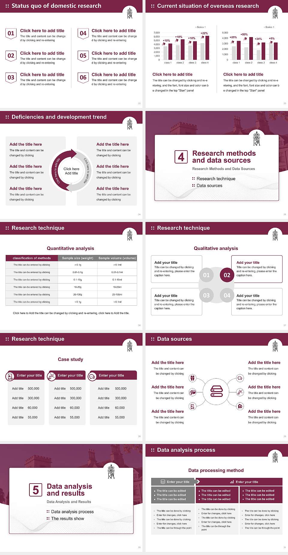Royal Agricultural University Graduation Thesis Defense PPT Template4:3 ratio PPT effect preview image4
