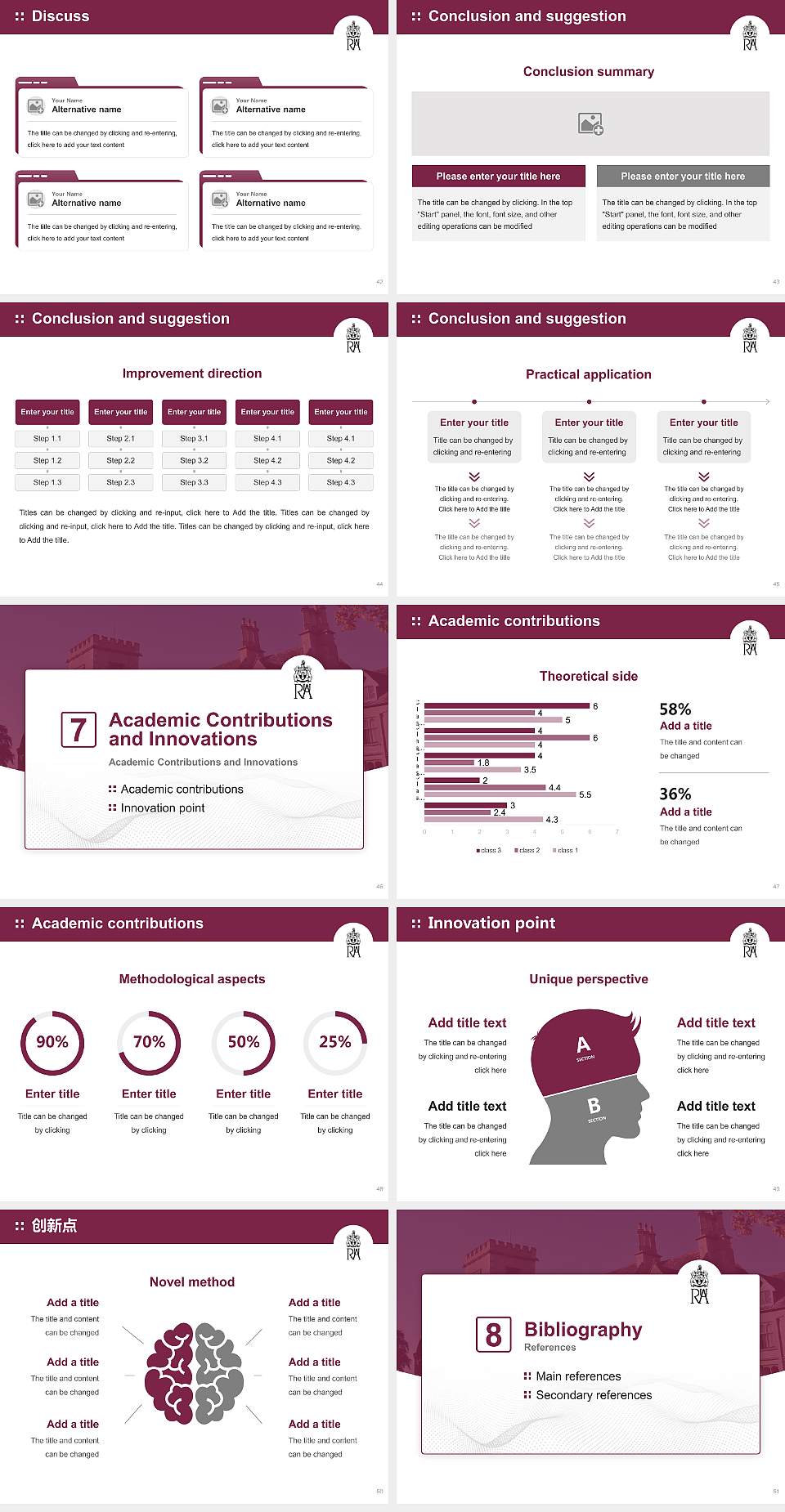 Royal Agricultural University Graduation Thesis Defense PPT Template4:3 ratio PPT effect preview image6