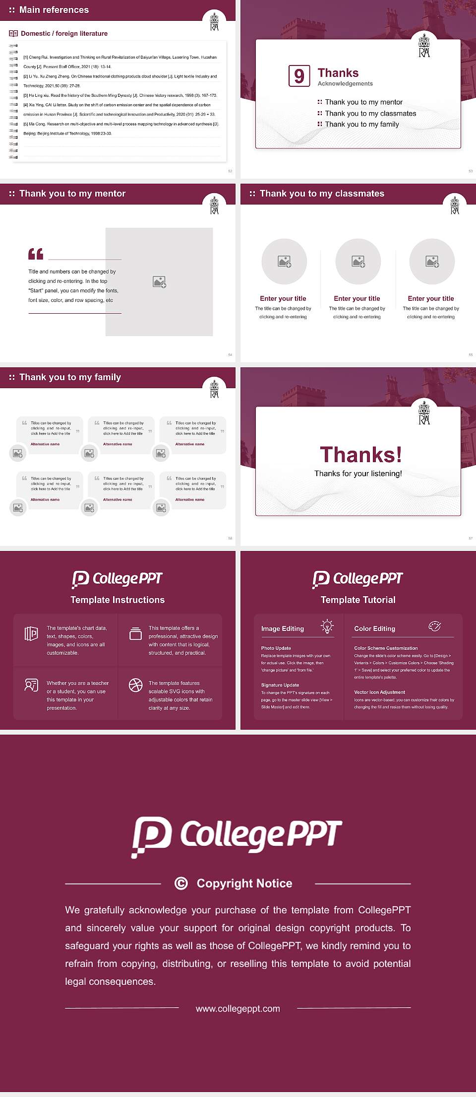 Royal Agricultural University Graduation Thesis Defense PPT Template4:3 ratio PPT effect preview image7