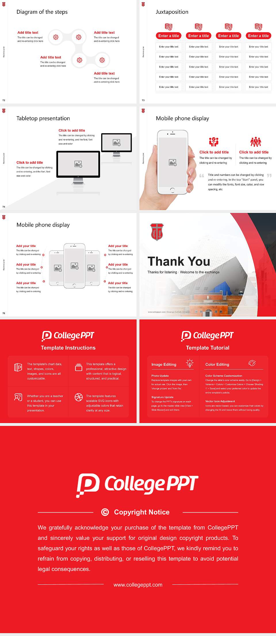 Gwangju Catholic University Competition/Entrepreneurship Contest PPT Template4:3 ratio PPT effect preview image9