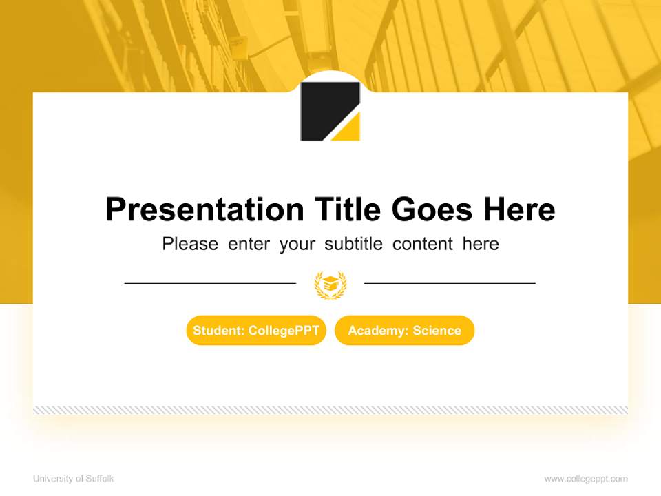 University of Suffolk National Scholarship Defense PPT Template4:3 ratio PPT effect preview image4