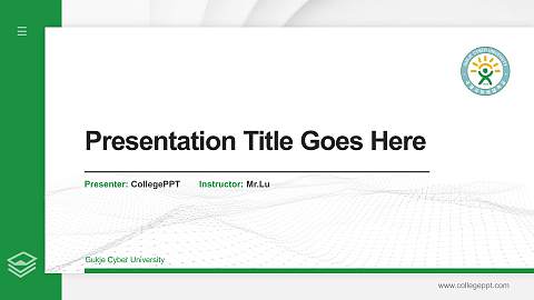 Gukje Cyber University Thesis Proposal/Graduation Defense PPT Template