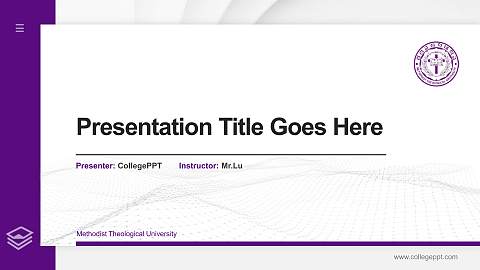 Methodist Theological University Thesis Proposal/Graduation Defense PPT Template