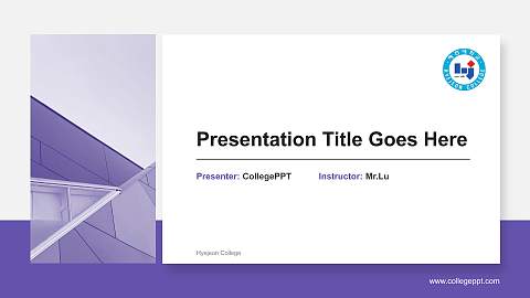 Hyejeon College General Purpose PPT Template