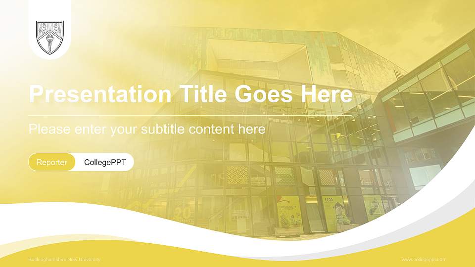 Buckinghamshire New University Lecture Sharing and Networking Event PPT Template16:9 ratio PPT effect preview image