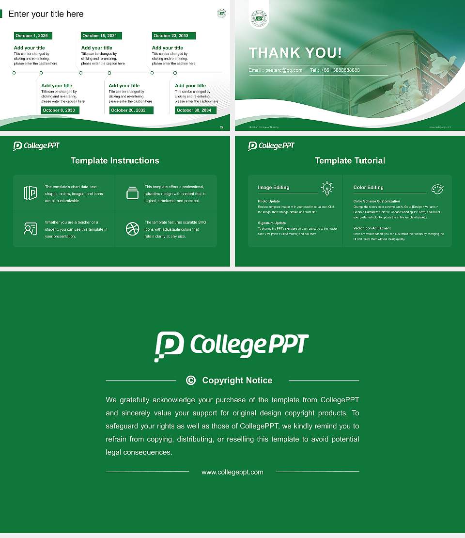 Christian College of Nursing Lecture Sharing and Networking Event PPT Template16:9 ratio PPT effect preview image4
