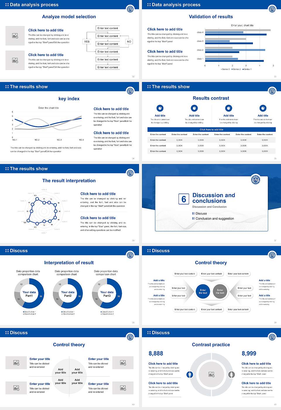 Changshin University Graduation Thesis Defense PPT Template16:9 ratio PPT effect preview image5