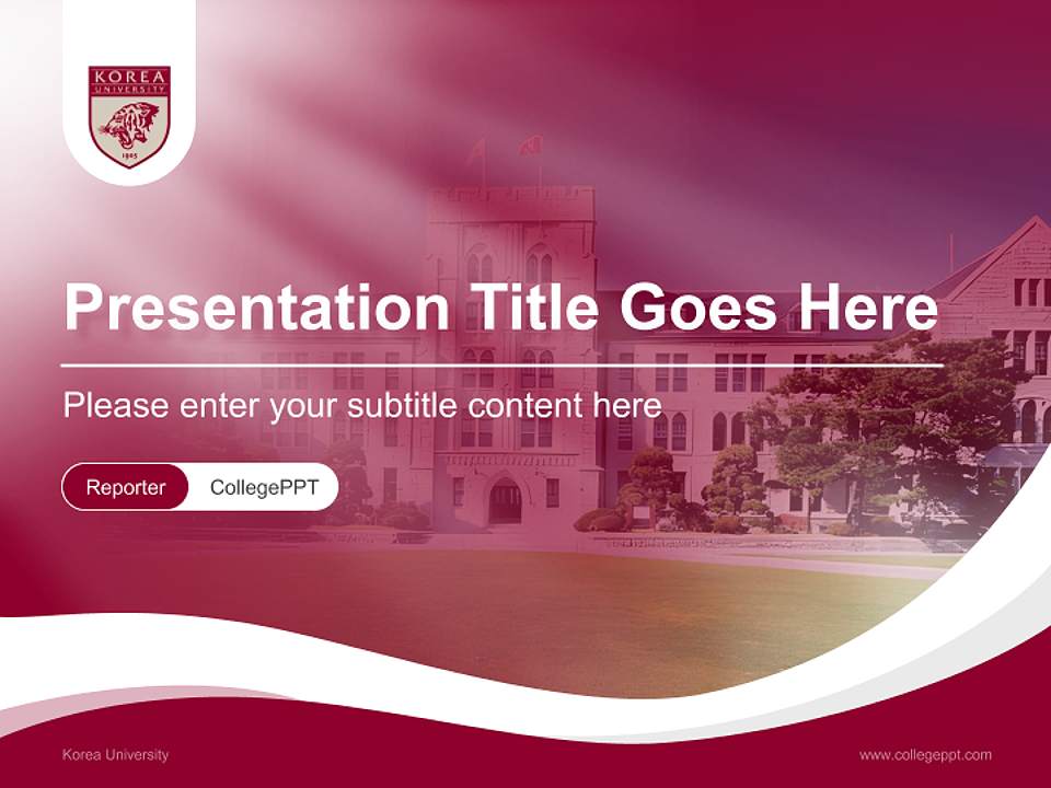 Korea University Lecture Sharing and Networking Event PPT Template4:3 ratio PPT effect preview image4