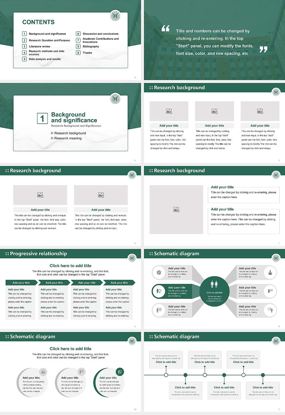 Korea National Sport University Graduation Thesis Defense PPT Template16:9 ratio PPT effect preview image2