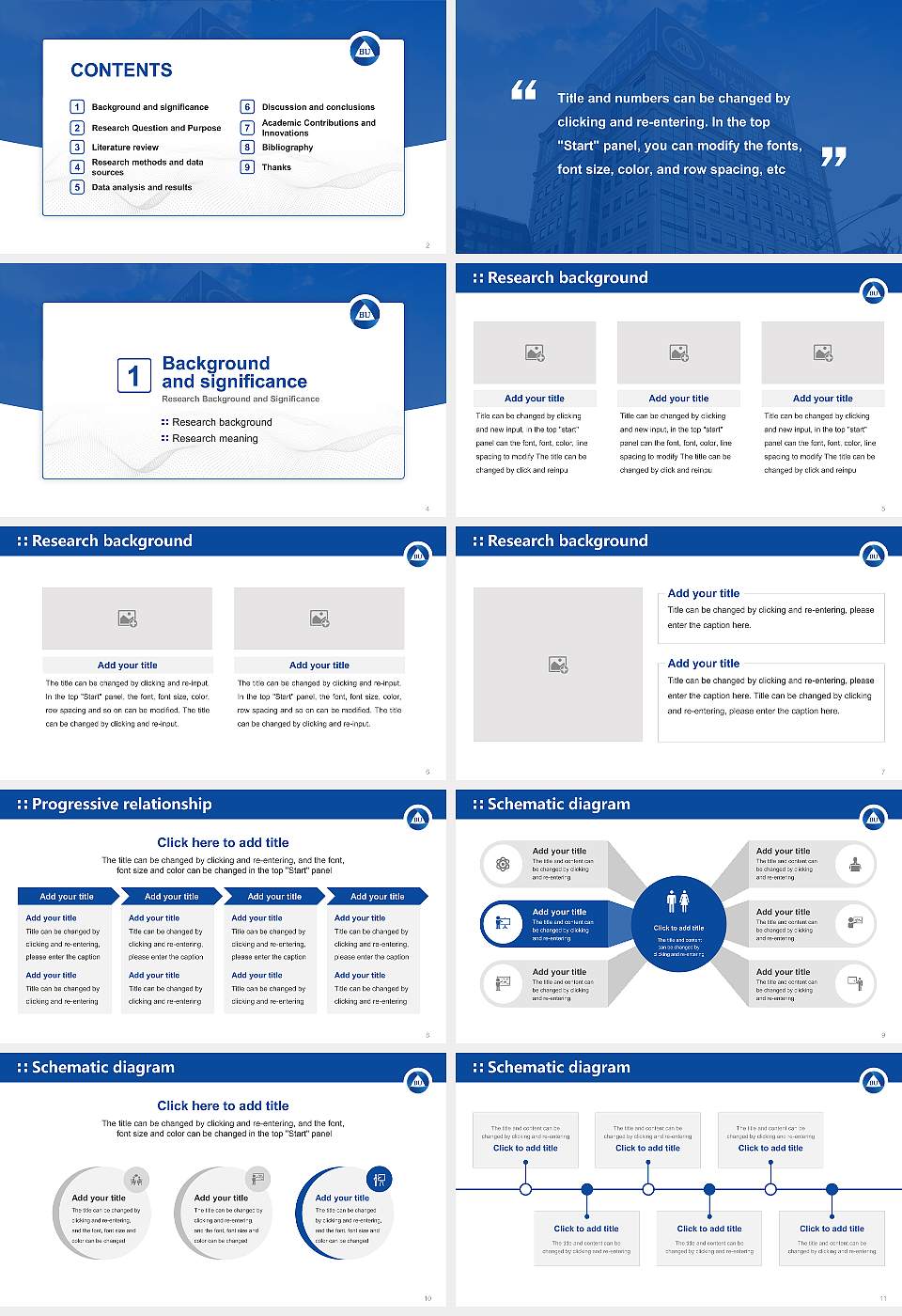 Baekseok University Graduation Thesis Defense PPT Template16:9 ratio PPT effect preview image2