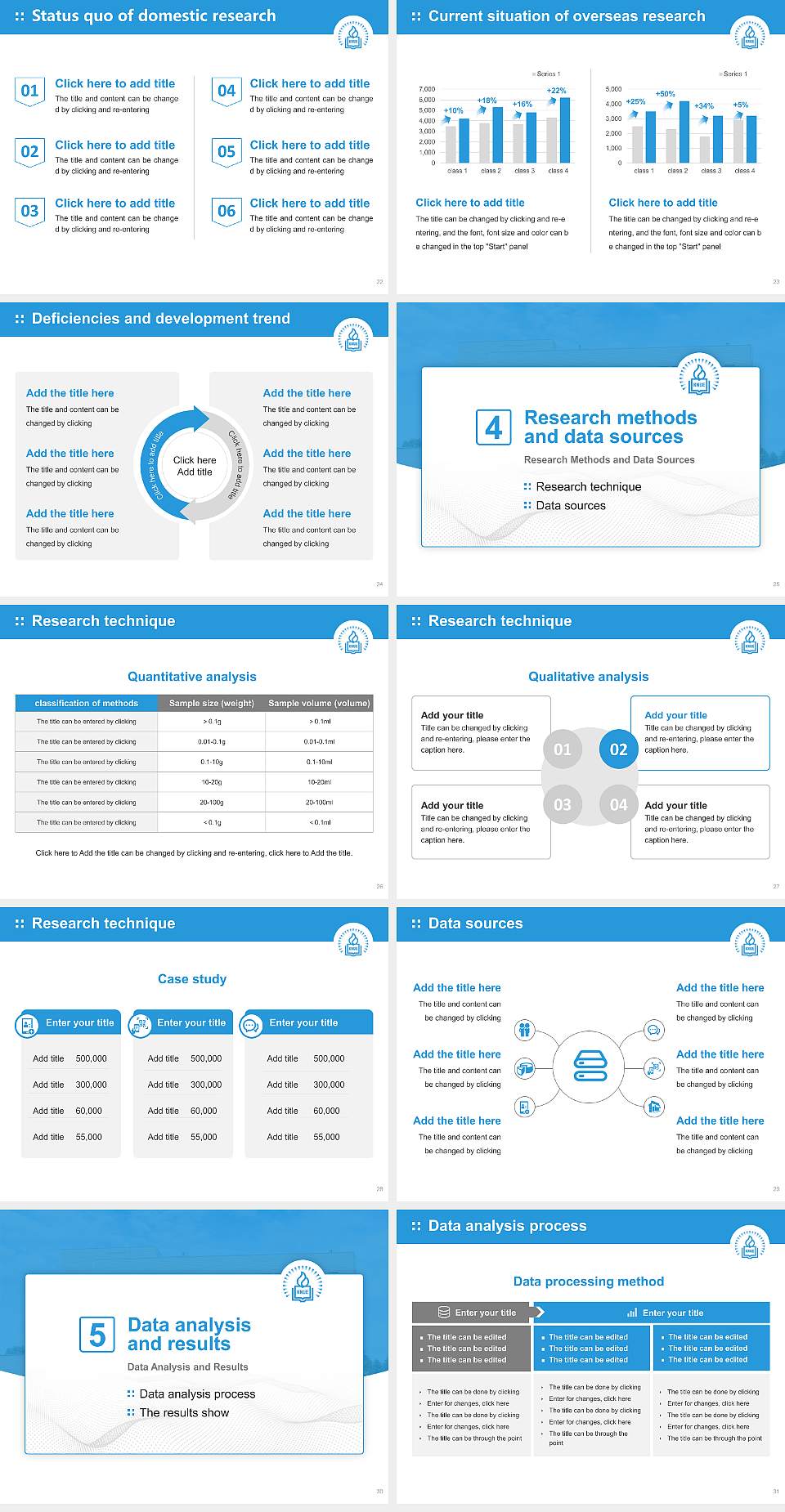 Korea National University of Education Graduation Thesis Defense PPT Template4:3 ratio PPT effect preview image4