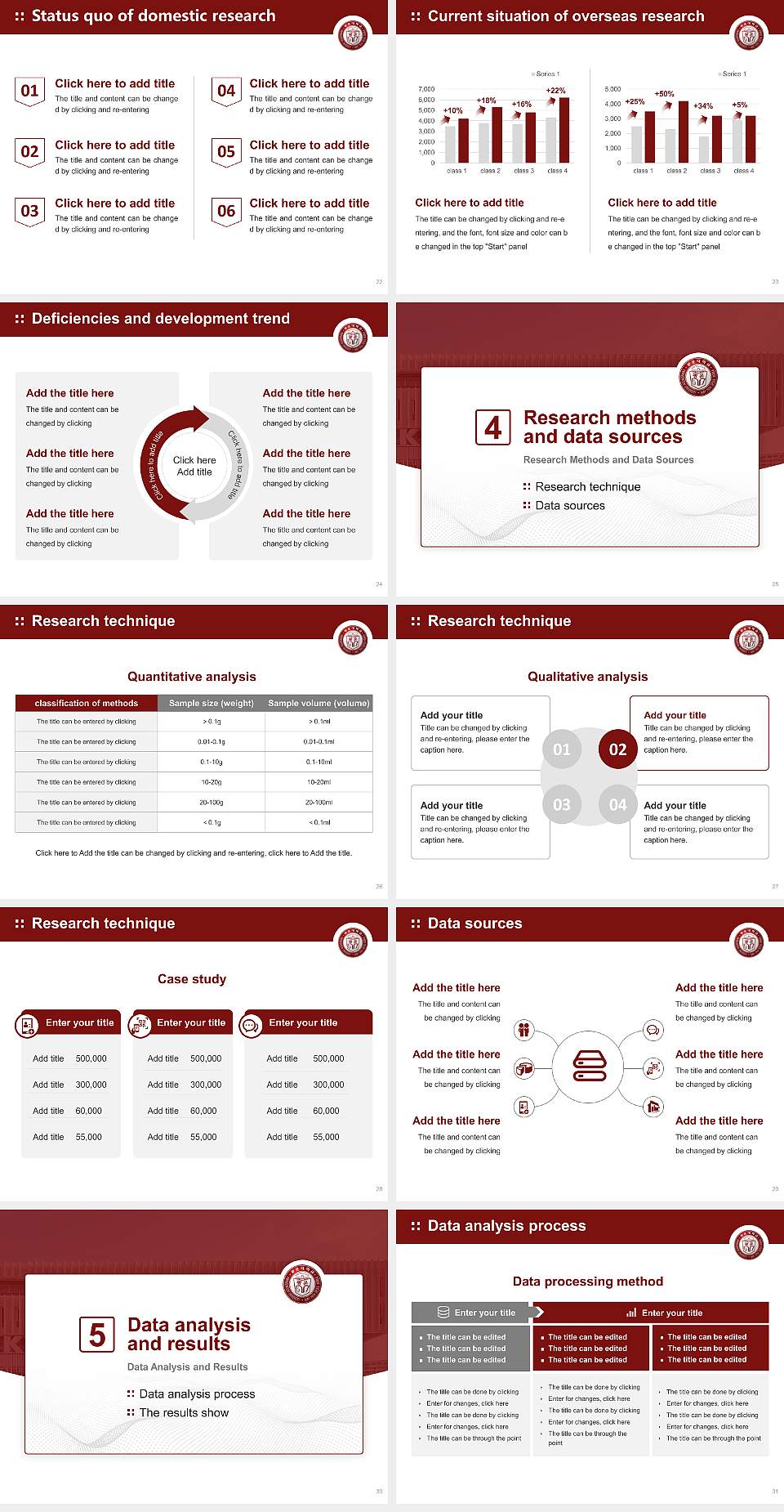 Kwangwoon University Graduation Thesis Defense PPT Template4:3 ratio PPT effect preview image4