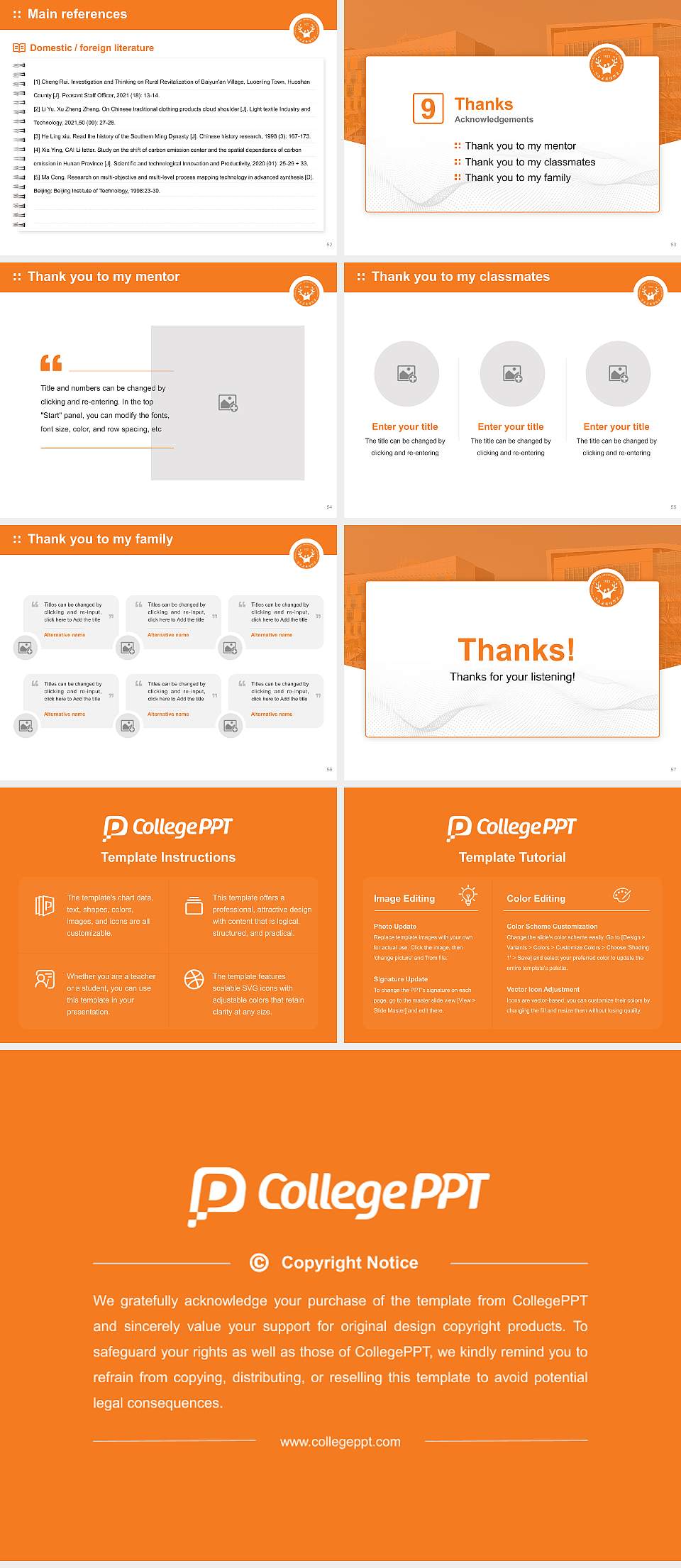 Chinju National University of Education Graduation Thesis Defense PPT Template4:3 ratio PPT effect preview image7