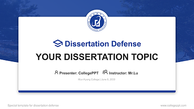 Mun Kyung College Graduation Thesis Defense PPT Template