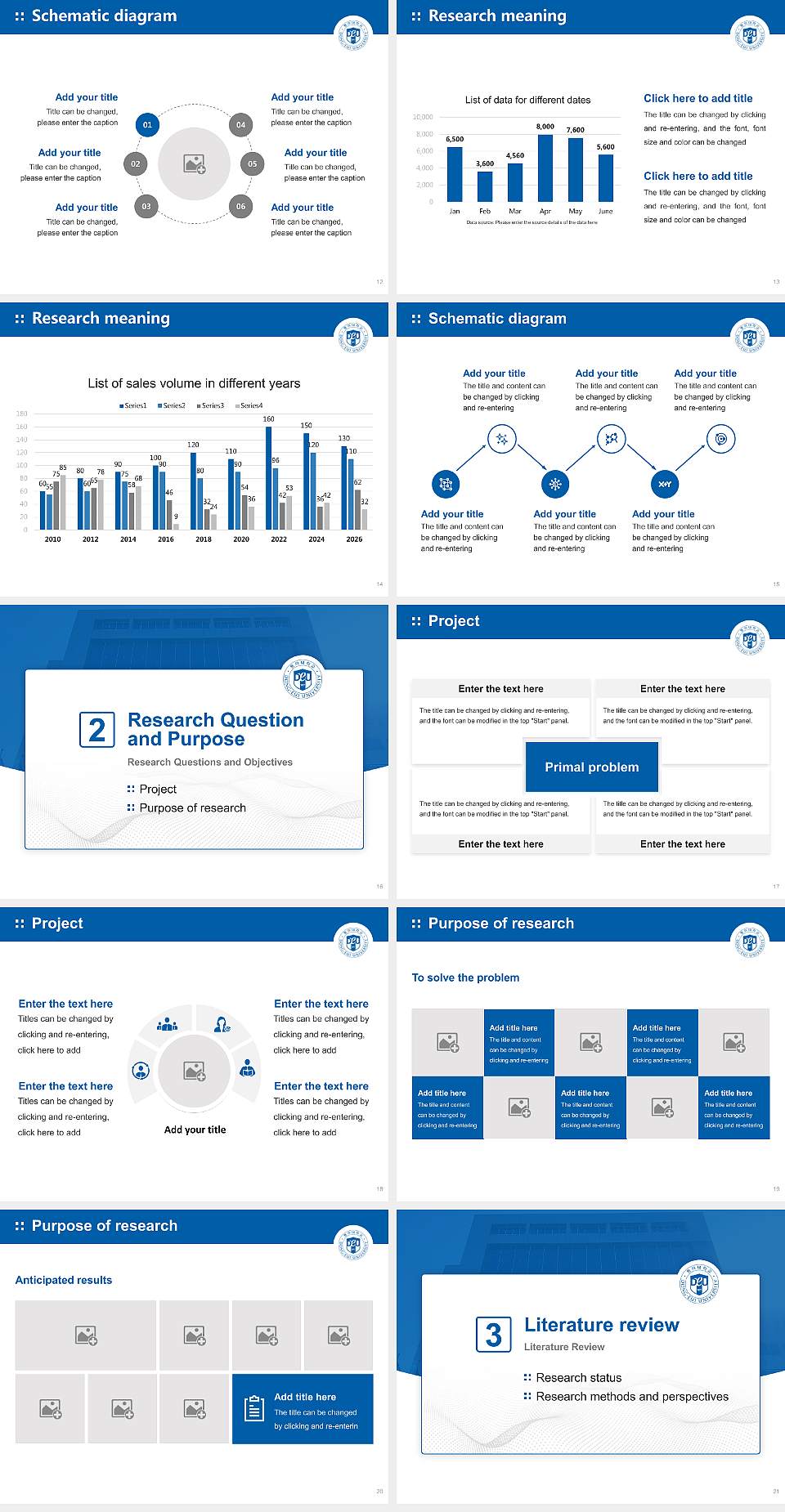 Dong-Eui University Graduation Thesis Defense PPT Template4:3 ratio PPT effect preview image3