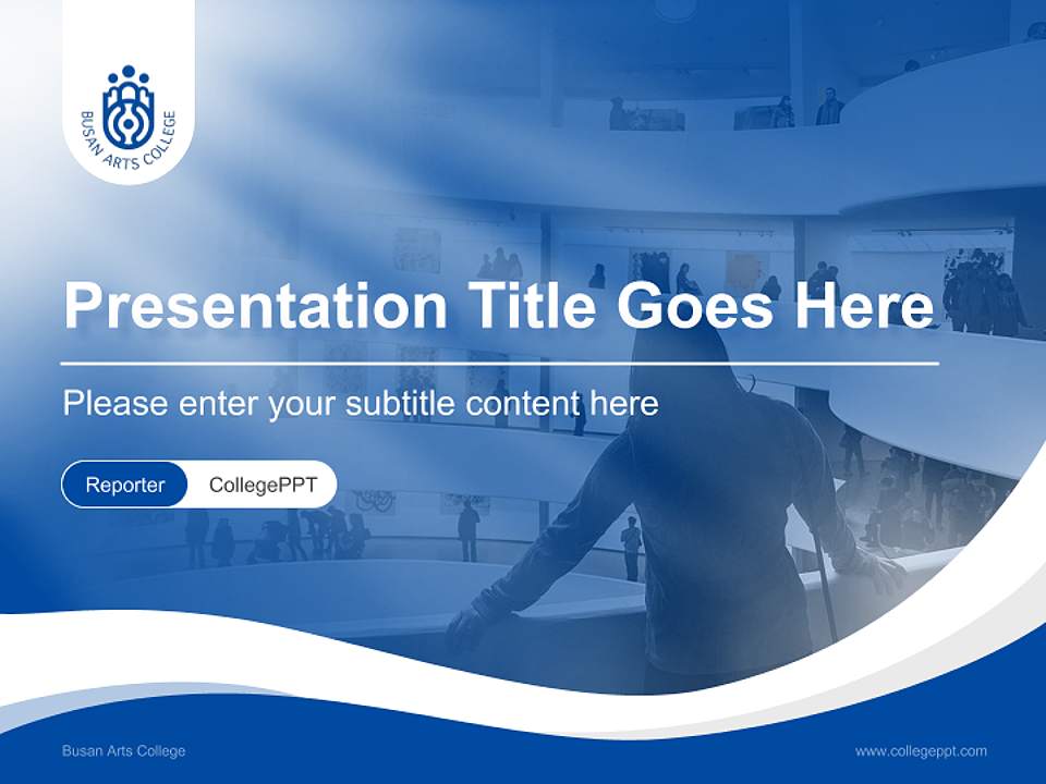 Busan Arts College Lecture Sharing and Networking Event PPT Template4:3 ratio PPT effect preview image4