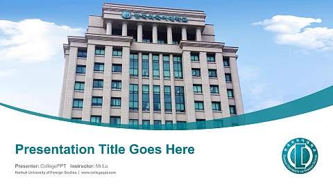 Hankuk University of Foreign Studies Course/Courseware Creation PPT Template