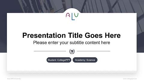 Asia LIFE University National Scholarship Defense PPT Template