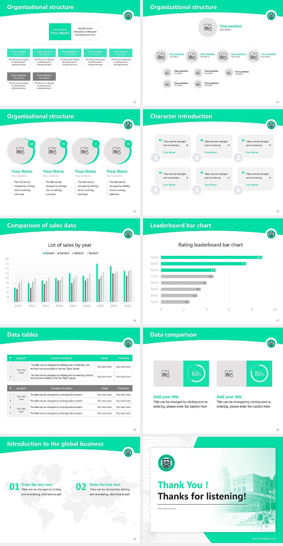 University of Exeter Academic Presentation/Research Findings Report PPT Template4:3 ratio PPT effect preview image4