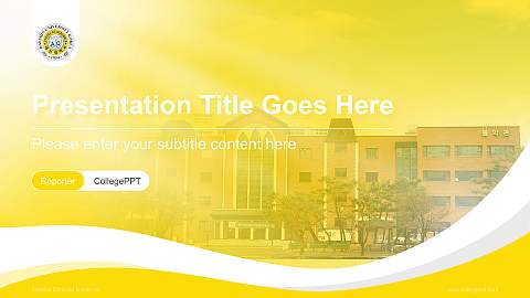 Taeshin Christian University Lecture Sharing and Networking Event PPT Template