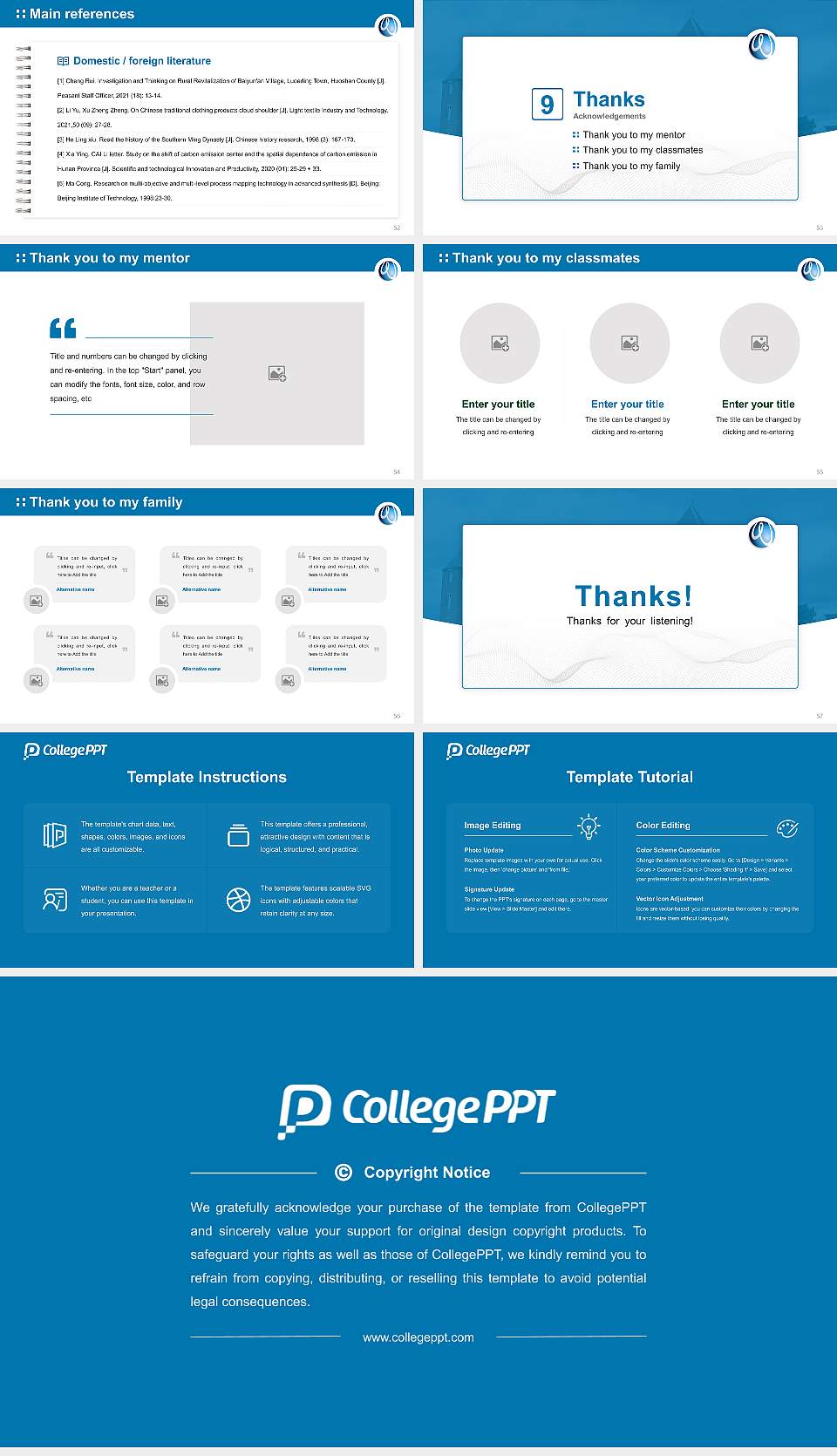 University of Worcester Graduation Thesis Defense PPT Template16:9 ratio PPT effect preview image7