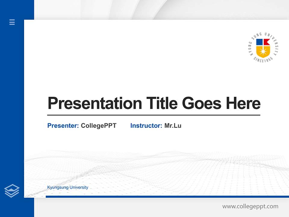 Kyungsung University Thesis Proposal/Graduation Defense PPT Template4:3 ratio PPT effect preview image5