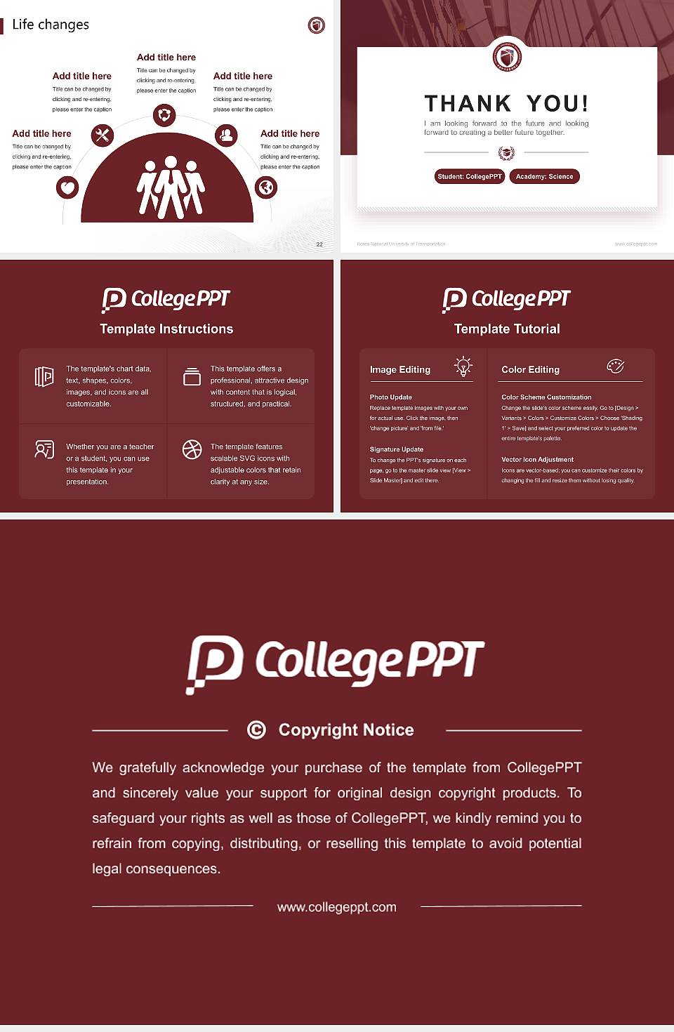 Korea National University of Transportation National Scholarship Defense PPT Template4:3 ratio PPT effect preview image4