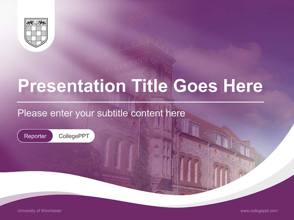 University of Winchester Lecture Sharing and Networking Event PPT Template4:3 ratio PPT effect preview image4